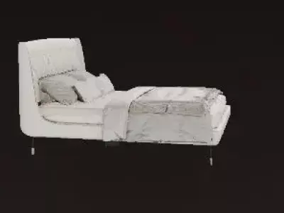 Luxury Modern Bed High-End Bedroom Furniture 3D Model 3D model