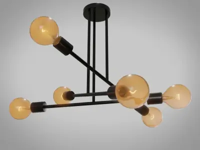 Ceiling Light 6 Low-poly 3D model