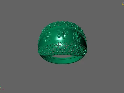 Plain Ring Women Ready STL 3DM Models Womens Rings 3D models 3D print model 78