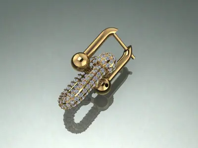 Earring TIFFANY 3D print model 3D print model 3D print model