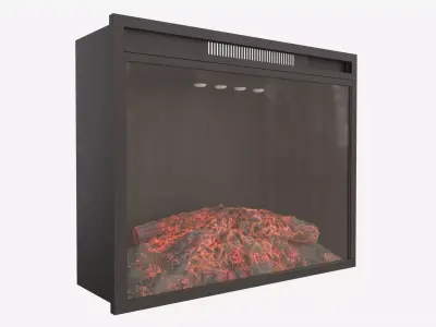 Electric Fireplace Heater Insert GZMR 3D model