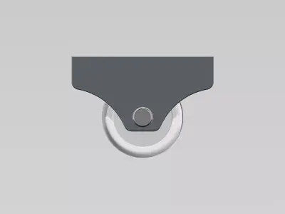 Furniture Wheel Bed Drawer Roller High Precision 3D Model 3D model