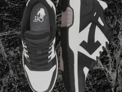 OFF WHITE OUT OF OFFICE 3D SHOES Low-poly 3D model