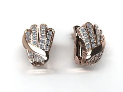 jewelry earrings 3D print model