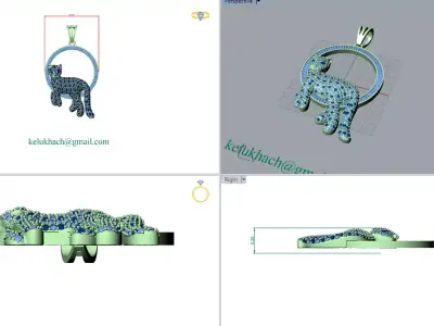Tiger Jewelry 3D model