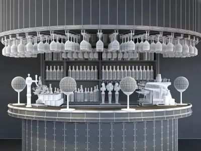 Bar Counter 2 3D model