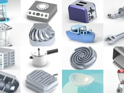 PROFESSIONAL ENGINEERING MINIATURES PACK 3D Model Collection