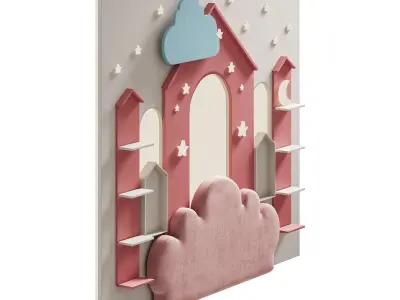 Kids wall panell 5 3D model