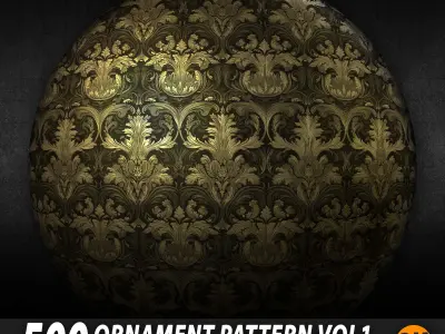 500 ornamental Pattern - 8k Res - Vol1 3D model