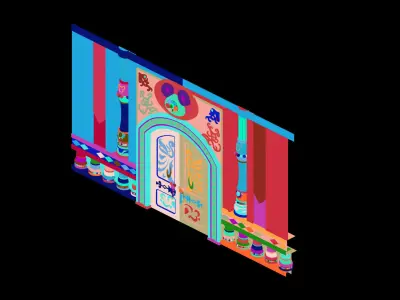 Game Disey - Gate 06 3D model