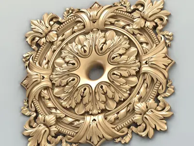 Square rosette 012 3D model