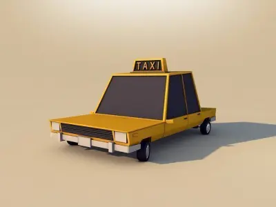 Low Poly City Cars Asset Pack 1 3D model