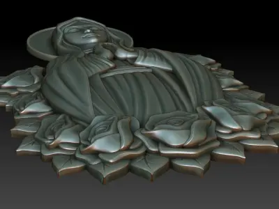 Virgin Mary 18 3D print model