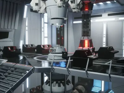 ISB Style room Low-poly 3D model