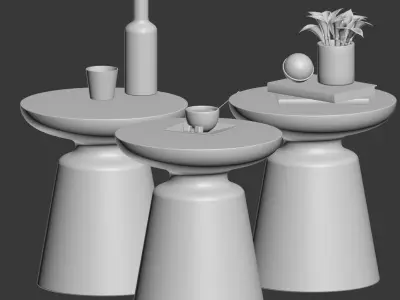 Martini CoffeeTables Set  3D model