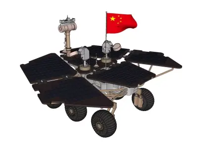 Martian Rover Low-poly 3D model