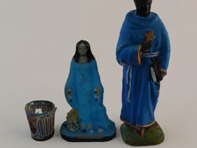 Religious Figurines Statuettes 3D model