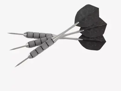 Dart Set  Low-poly 3D model