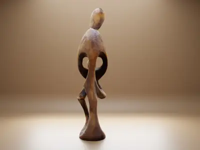 abstract figure art work 3D print model