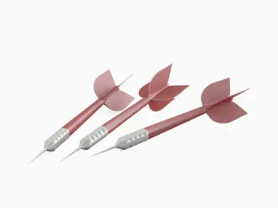 Dart 02 Low-poly 3D model