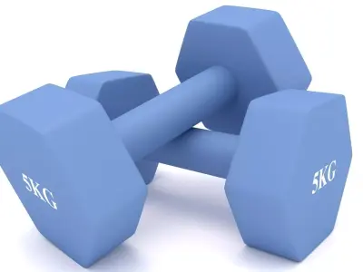 Dumbbells 5kg 3D model