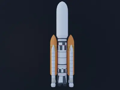 Jupiter III-X Rocket  3D model