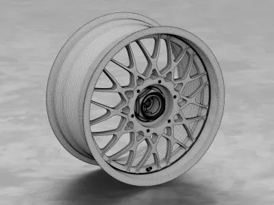 BBS DTM E30 Centerlock Wheel 3D Model 3D model