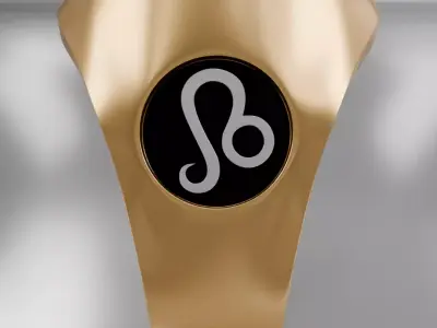 Leo zodiak symbol ring 3D model for 3D printing 3D print model