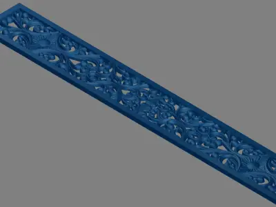 wall decor panel 3d stl model for cnc Carving 3D print model