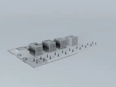 Code colony 3D model