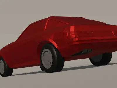 Mazda Rx7-fb Low poly Low-poly 3D model