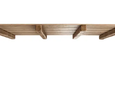 Wooden Ceiling V4  3D model