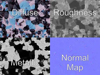 Surreal Meringue Cottage Decoration model pack Low-poly 3D model