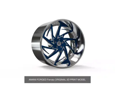 best seller amani forged wheels 3D Model Pack