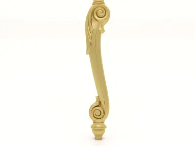 Cnc Furniture Leg 3 3D model