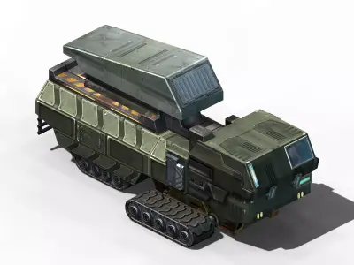 Missile-transportation vehicle 03 3D model