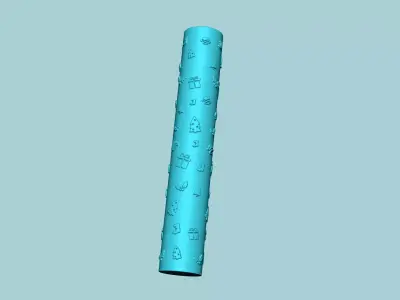 Texture Roll 17 - Christmas Positive - Decoration Maker 3D print model
