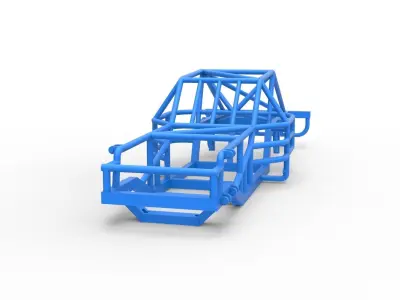 Frame of Outlaw Figure 8 Modified stock car Scale 1 to 25 3D print model