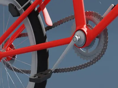 Traditional Bicycle 3D model