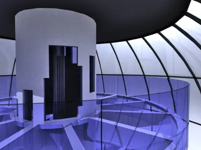 Spherical building 3D model