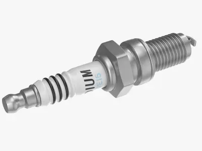 Spark Plug Low-poly 3D model