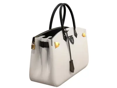 Louis Vuitton bag ALL SET White Leather 3D model