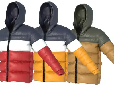 WINTER JAKET Low-poly 3D model