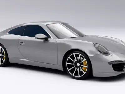 Porsche 911 Carrera 4S Low-poly 3D model