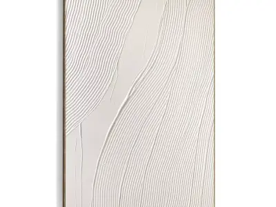 Plaster Two Photo Frame 538 Low-poly 3D model