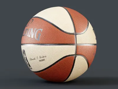 WNBA Spalding Basketball PBR 3D model