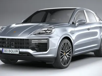 Porsche Cayenne Turbo E-Hybrid Coupe 2024 3D model