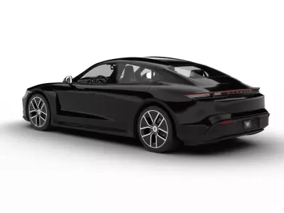 Porsche Taycan 4 Black Edition 2026 3d model 3D model