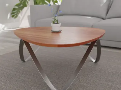 Modern Coffee Table  Low-poly 3D model