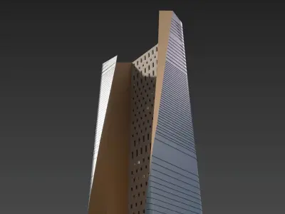 Al Hamra Tower  3D model
